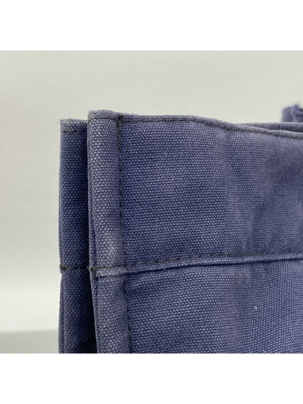 Hermes Tote Fourre Tout MM Canvas Navy Black Silver
